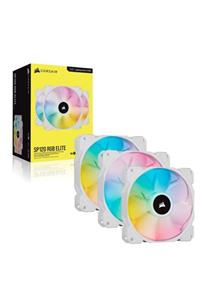 Corsair Co-9050137-ww Icue Sp120 Rgb Elite Beyaz 120mm Kasa Fanı - Üçlü Paket Ve Lighting Node Core