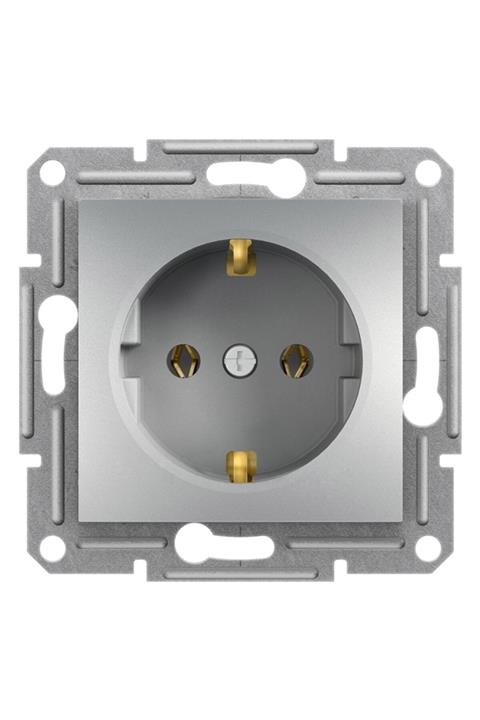 Schneider Electric Asfora Alüminyum Çerçevesiz Topraklı Priz