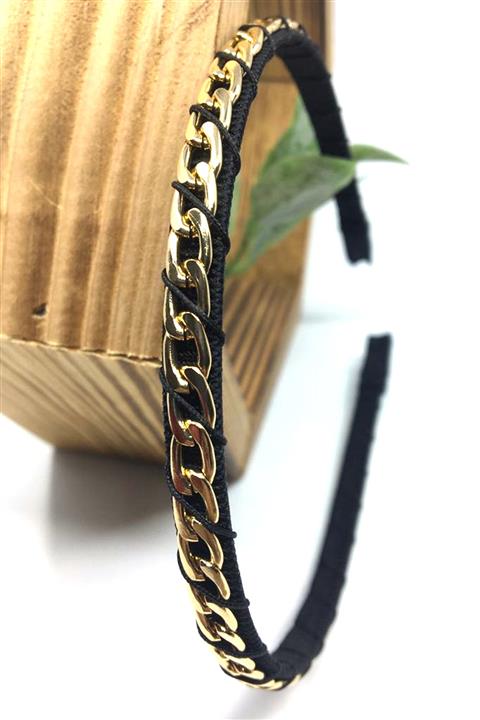 Tahtakaledeyim Gold Zincir Süslemeli Saç Tacı