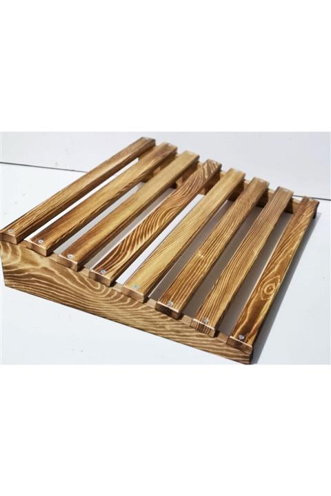 Wooden City Masa Altı Ayaklık Ahşap Ayak Yükseltici Ayak Standı Masa Doğal Ahşap Ayaklıık Eskitme