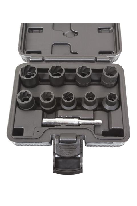 GAV 91034k 11 Parça 1/2'' Havalı Twist Lokma Seti / 1/2'' Twist Lokma 8 Mm Hediye!