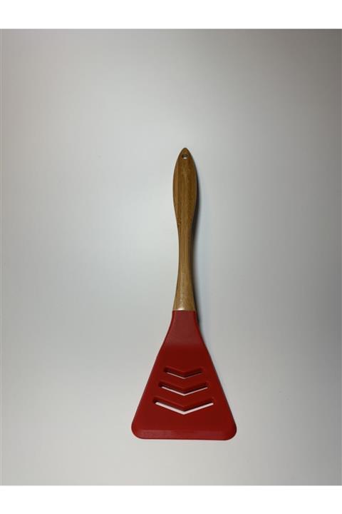 ACAR HOME Silikon Ahşap Saplı Spatula