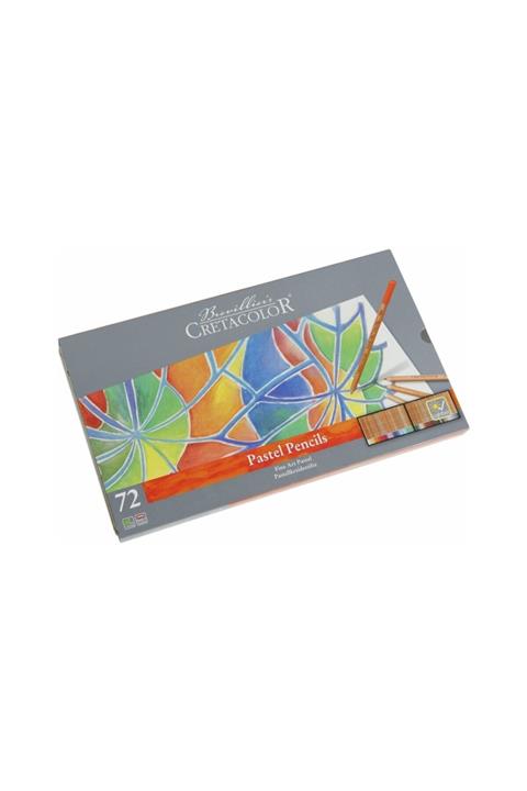 CretaColor Fine Art Pastel Boya Kalemi Seti Metal Kutu 72 Renk