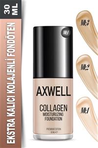 RC COSMETİCS Axwell Premıum Edıtıon Collagen Foundatıon ( Kolajenli Fondöten ) Nemlendirici Etki 30 ml Lıght ( Aç