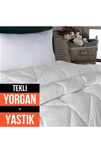 Regule Tek Kişilik Microfiber Yorgan Seti 155x215 Cm + 1 Adet 800 Gr Silikon Yastık 50x70 Cm