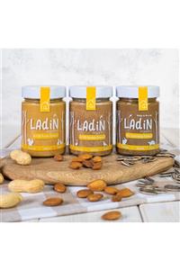 Ladin Organics Yüksek Proteinli Ezmeler Seti(3LÜ/930 GR)(%100 FISTIK EZMESİ, %100 BADEM EZMESİ, AYÇEKİRDEĞİ EZMESİ)