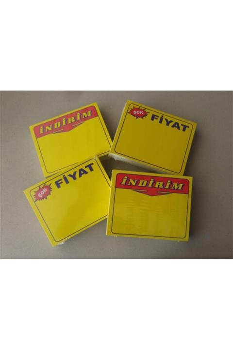 Saray 200 Adet Market Kasap Mağaza Indirim Şok Fiyat Etiketi 13 X 10 Cm