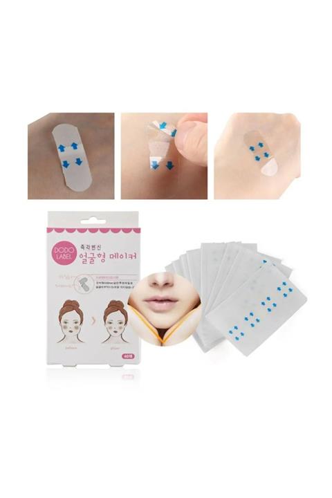 Biosal Dodo Label Anında Etkili Yüz Germe Ve Inceltme Bandı 3 Kutu 120 Adet