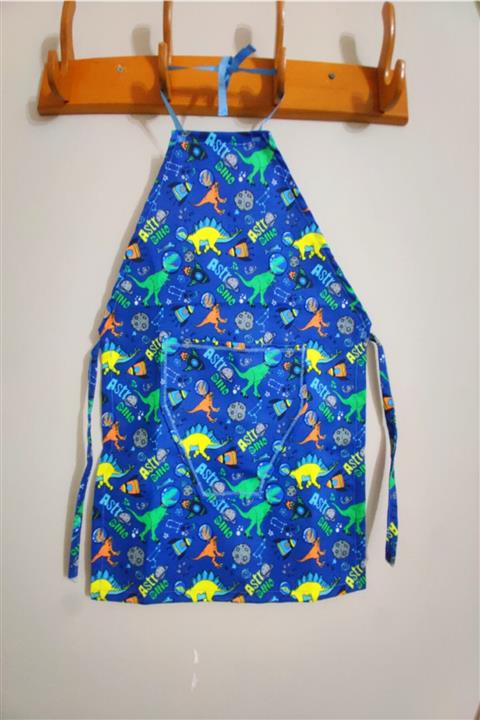 Mintimia Cepli Çocuk Mutfak Ve Etkinlik Önlüğü Dinazor 60cm-40cm