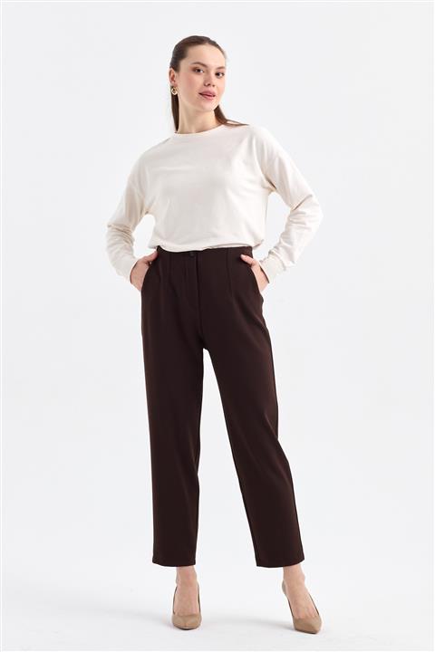 Nihan Havuç Pantolon Kahve
