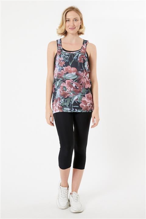 Trendintop Kadın Çiçek Baskılı Spor Atlet