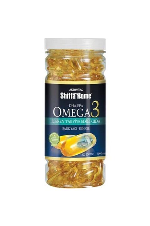 Shiffa Home Omega-3 Balık Yağı 200 Kapsül