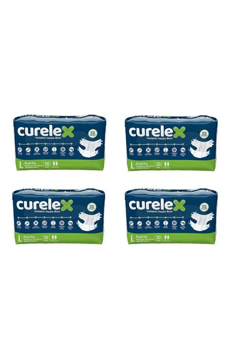CURELEX Yetişkin Hasta Bezi Large 4 Paket 120 Adet