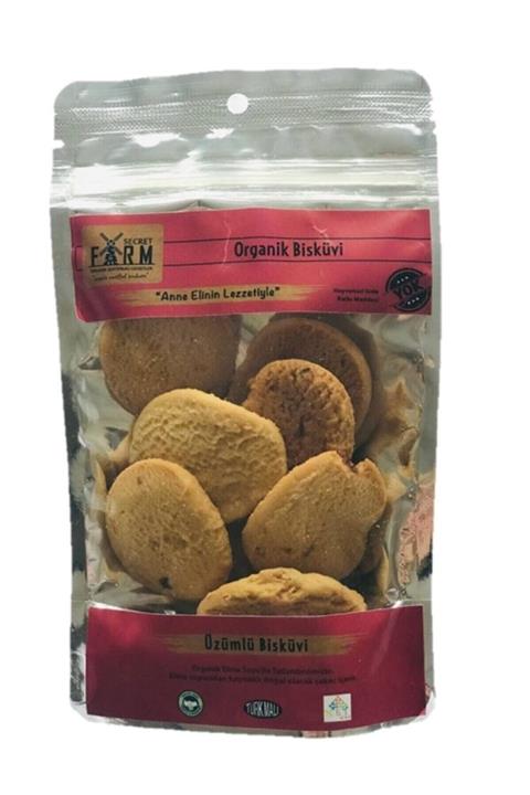 Secret Farm Organik Üzümlü Bisküvi 65 Gr