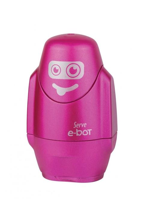 Serve E-bot Silgili Kalemtıraş Metalik Renkler Metalik Pembe