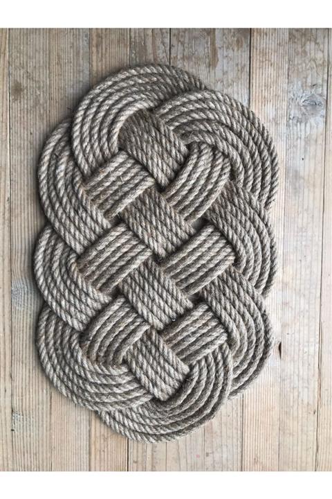 Sanmana Home Küçük Jüt Halat Paspas/ Iç Ve Dış Mekan