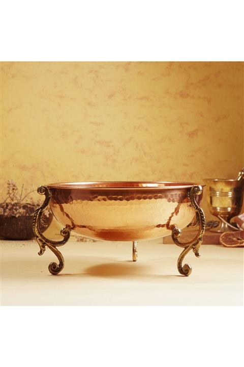 melizi home Bakır Dekoratif Çanak