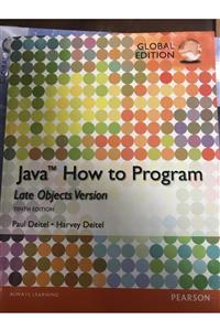 Pearson Java How To Program Late Objects Version Tenth Edition