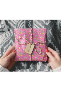 HRS 50 X 70 Cm Dondurma Temalı Hediye Paketleme Ambalaj Kağıdı (paket Içi 6'lı)