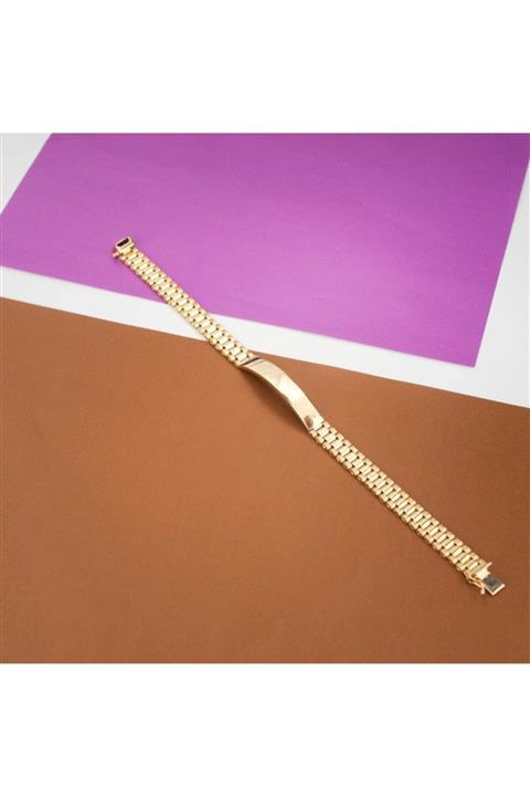 Çoklar Plakalı Rolex Altın Bileklik