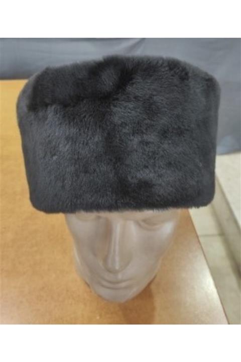 Yıldız sapka Unisex Siyah Deri Kalpak