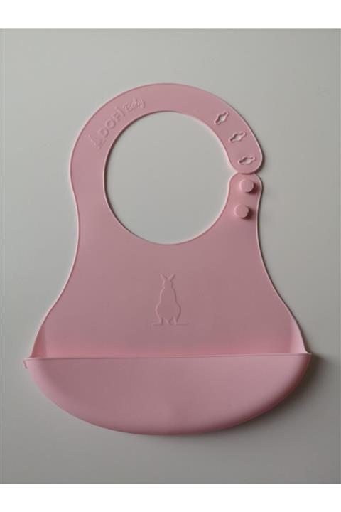 dofibaby Bebek Pembe Silikon Önlük