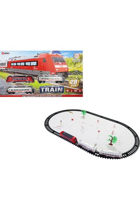 Toys e Toys 28 Parça Oyuncak Tren Seti Sesli Işıklı