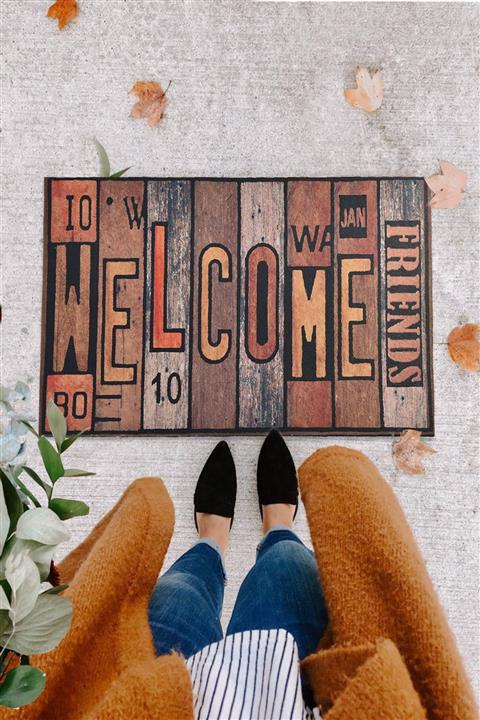 Chilai Home FRIENDS 45x70 cm İç ve Dış Kapı Önü Paspasları