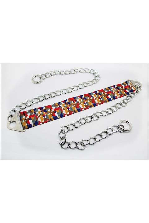 Hobilobi Etnik Desenli Kumaş Çanta Sapı Zincirli 11