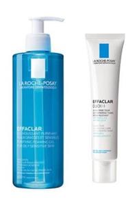 La Roche Posay Effaclar Jel 400 ml + Duo Krem 40 ml Akne Bakım Set