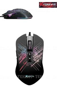 TEKNETSTORE Xtrike Me Gm-510 4800 Dpı Rgb Ledli Işıklı Aydınlatmalı 7x Makrolu Gaming Oyuncu Mouse Kablolu