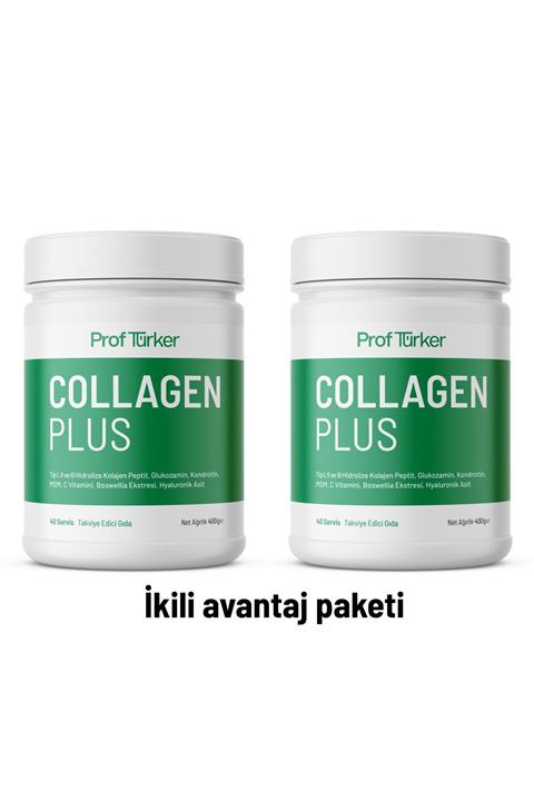 ProfTürker Collagen Plus 400 gr İkili Paket