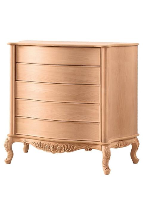 ROYS AHŞAP Ahşap 3623 Masif Ham Gold Oymalı Şifonyer