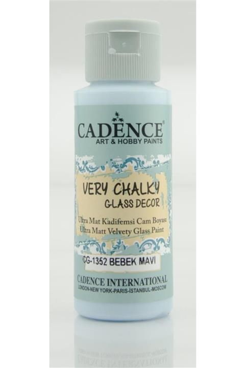 Cadence Very Chalky Glass Decor Cam Boyası - CG 1352 Bebek Mavi