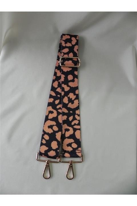 dilekorgudunyasi Dokuma Desenli Omuz Çanta Askısı / Leopar Desen Çanta Askısı
