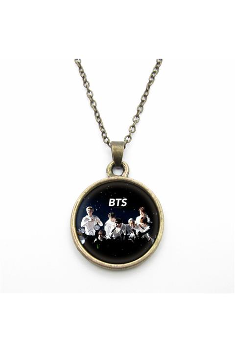 BK Design Bts Epoksi Kolye Antik Bronz K577