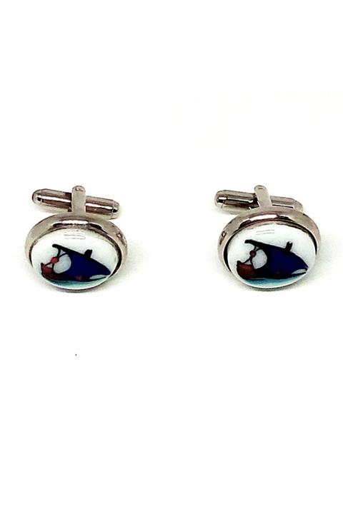 925 Gümüş Hidsilver Ykdğmesim Yelkenli Kol Düğmesi Modeli