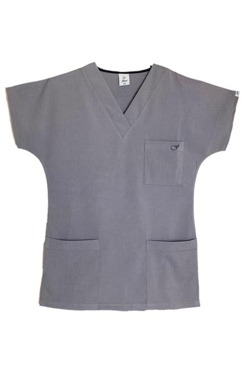 FDMOD Gri Lüks Likralı Hemşire Forması Cerrahi Takım (özel Kumaş)