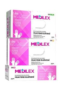 MEDİLEX Eldiven Pembe Medium 1x100 Adet