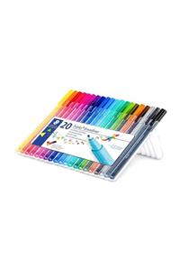 Staedtler Triplus Broadliner Kalem 0.8mm 20 Renk Plastik Kutulu Set