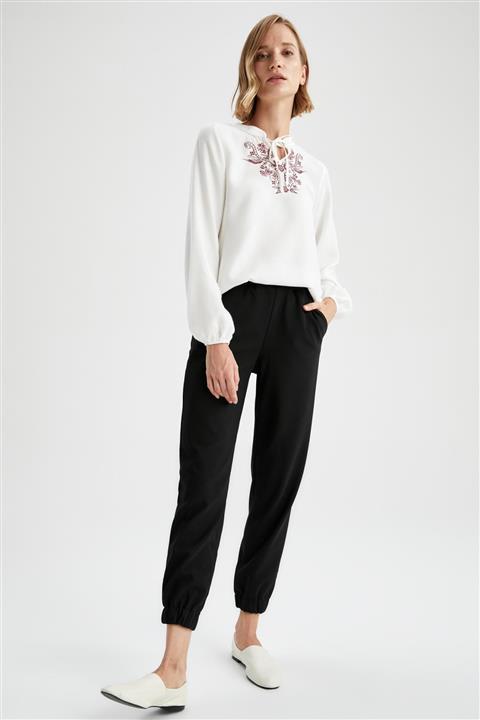 DeFacto Basic Beli Lastikli Relax Fit Basic Jogger Eşofman Altı