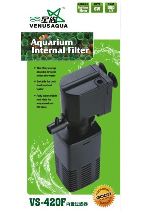 Venusaqua 420f Akvaryum Iç Filtre Motor 6 Watt 500 Lt / Saat