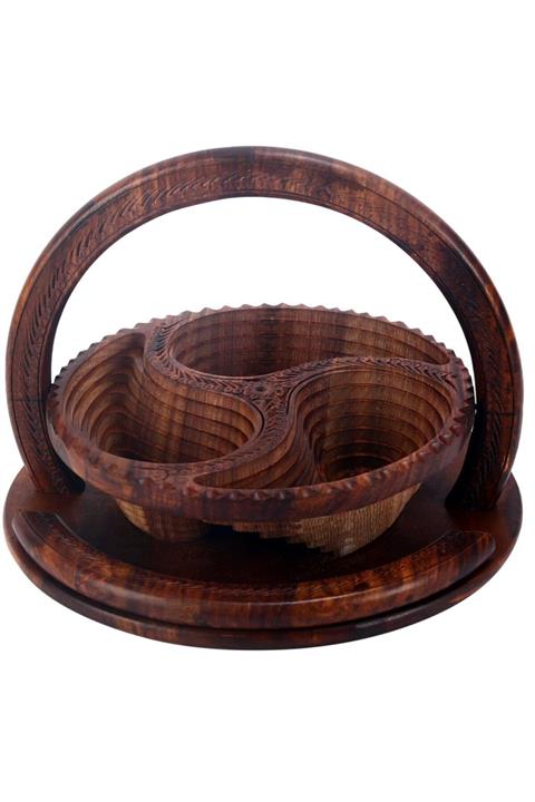 ÖZDERYA MOBİLYA Tamamen El Işçiliği Katlanır Ahşap Meyvelik,kuruyemişlik Ve Şekerlik