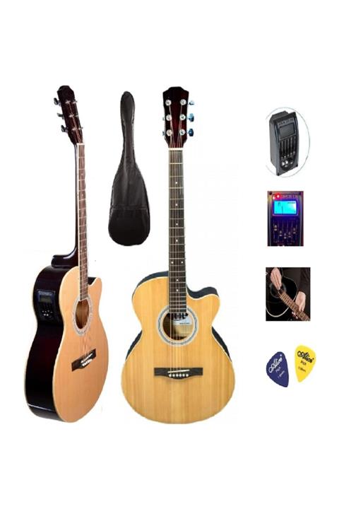 DESTAN MÜZİK Winzz Elektro Natural Akustik Gitar ( 5 Band Lcd Ekran Ekolayzer )
