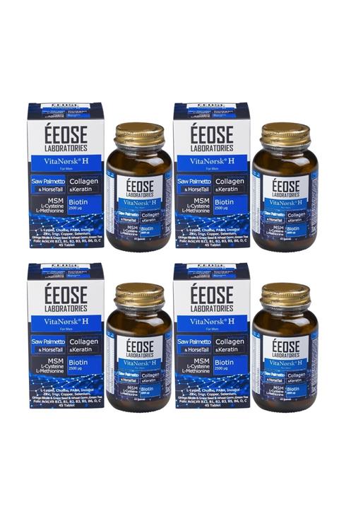 Eeose Vitanorsk H For Men Saç Dökülmesine Karşı, 45 Tablet - 4 Adet