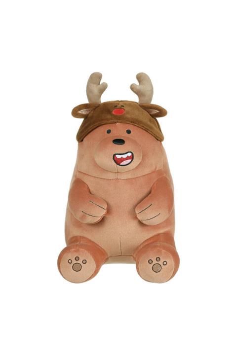 Miniso Mınıso We Bare Bears Özel Üretim Peluş Oyuncak(ren Geyiği Boynuzlu Boz)