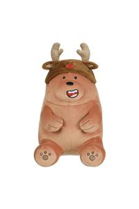 Miniso Mınıso We Bare Bears Özel Üretim Peluş Oyuncak(ren Geyiği Boynuzlu Boz)