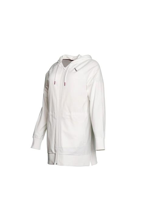 HUMMEL Long Zip Hoodie Kadın Günlük Ceket 921207-1321 Beyaz