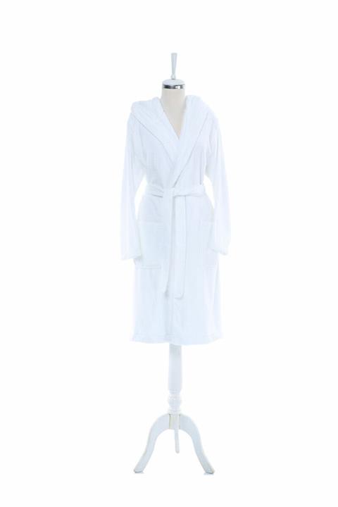 Özdilek Soft Life Kapüşonlu Bornoz Beyaz Xl Beden
