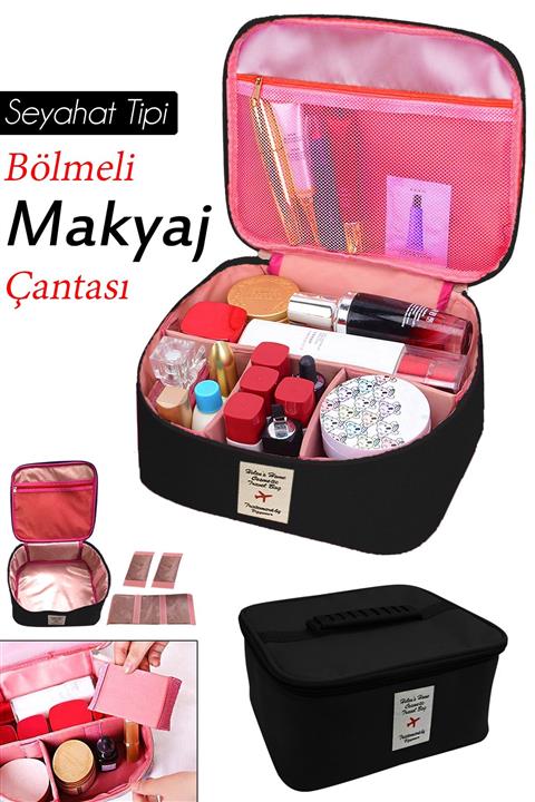 Helen's Home Kozmetik Düzenleyici Makyaj Organizeri Siyah